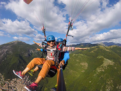 Volo in parapendio nel lazio