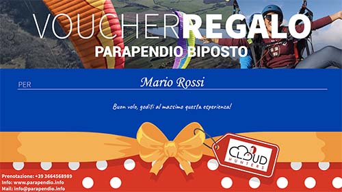 buono regalo parapendio