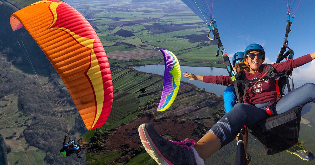 volo in parapendio a norma